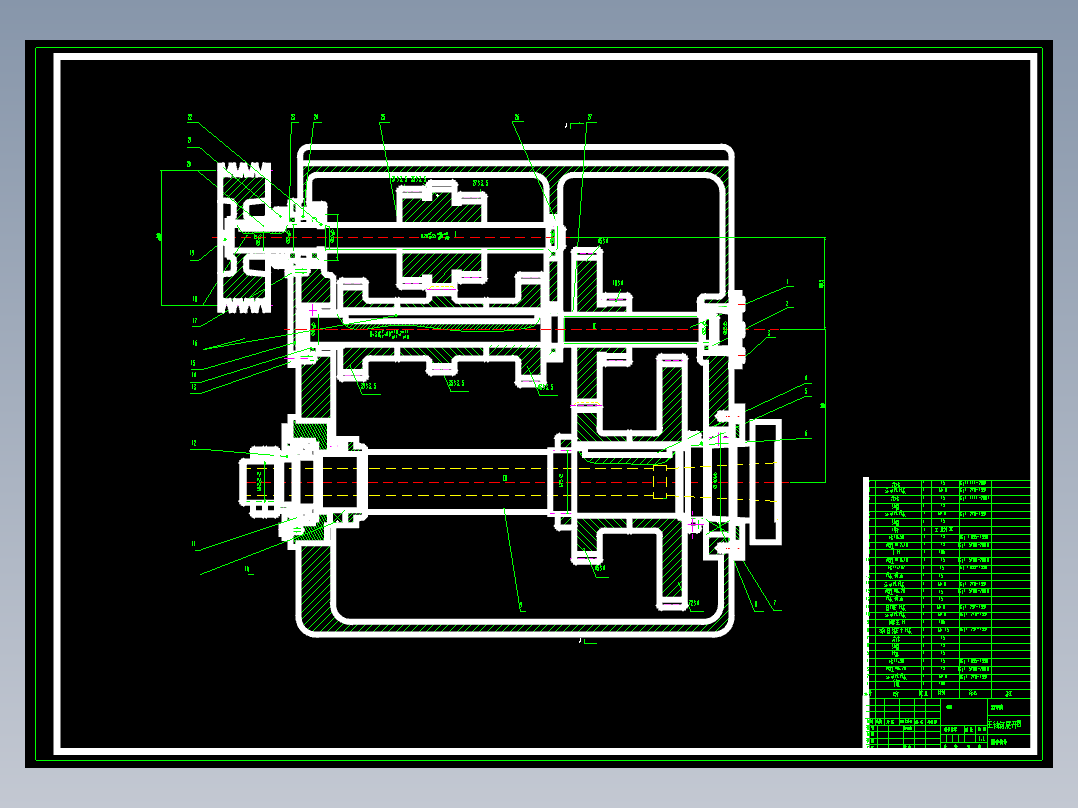 题目22-分级变速主传动系统的设计含CAD图纸