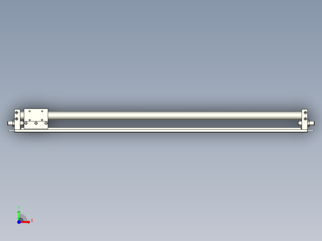 磁耦合无杆滑轨RMH系列14款前视图