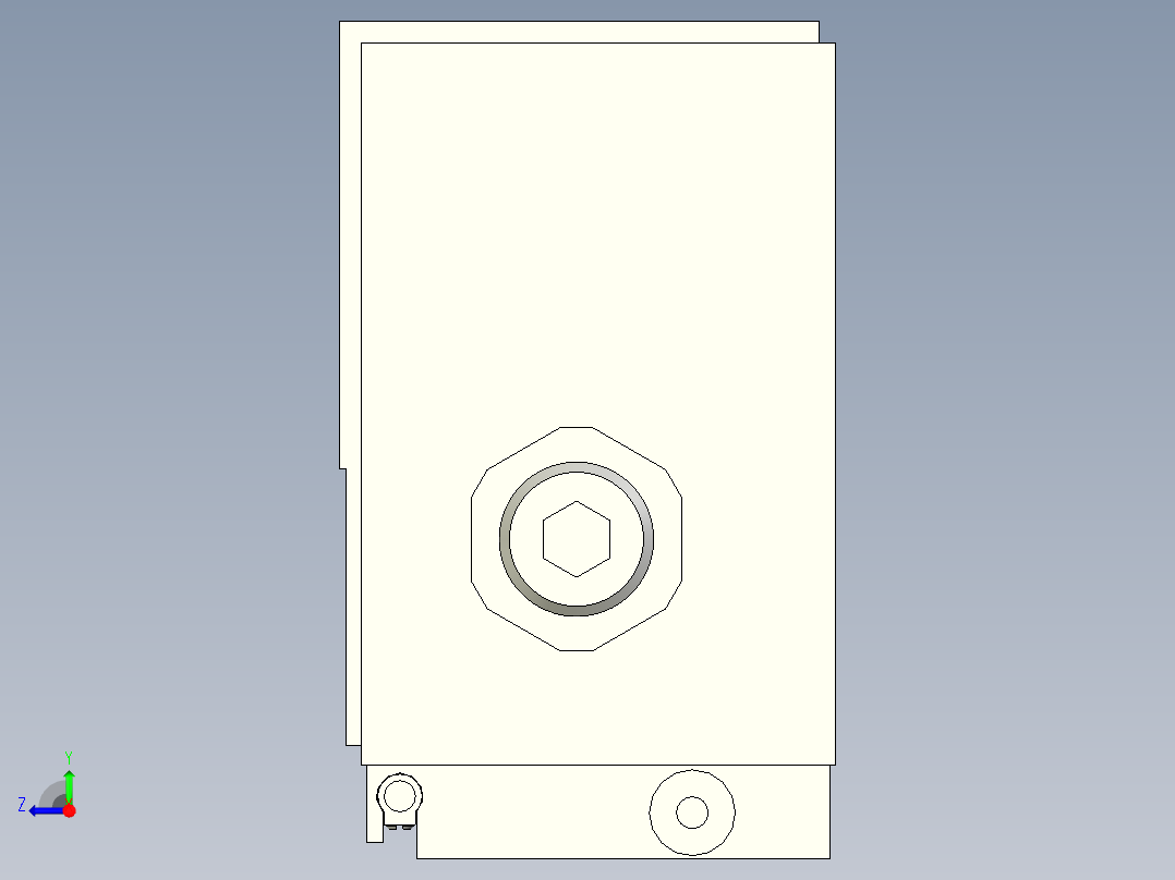 磁耦合无杆滑轨RMH系列14款右视图