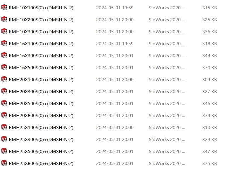 磁耦合无杆滑轨RMH系列14款
