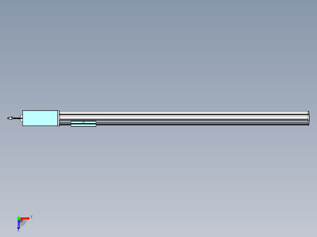 威洛博VBF同步带传动一般环境VBF14-L45-S1100-BR-ZP75-C3俯视图