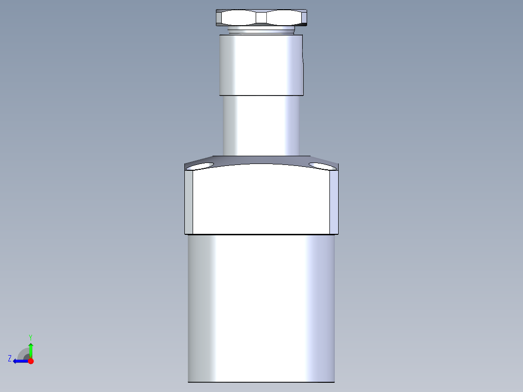 KOSMEKLHA1050-CL-Q25多系列多零件图纸模型右视图