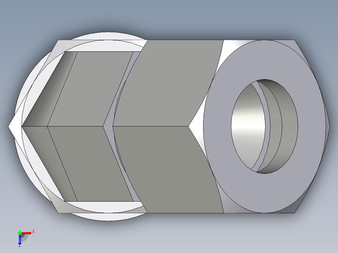 卡套式工业通用硬管接头EO_Adjustable_locknut_45_deg_elbow_VEE12ZLRCF俯视图