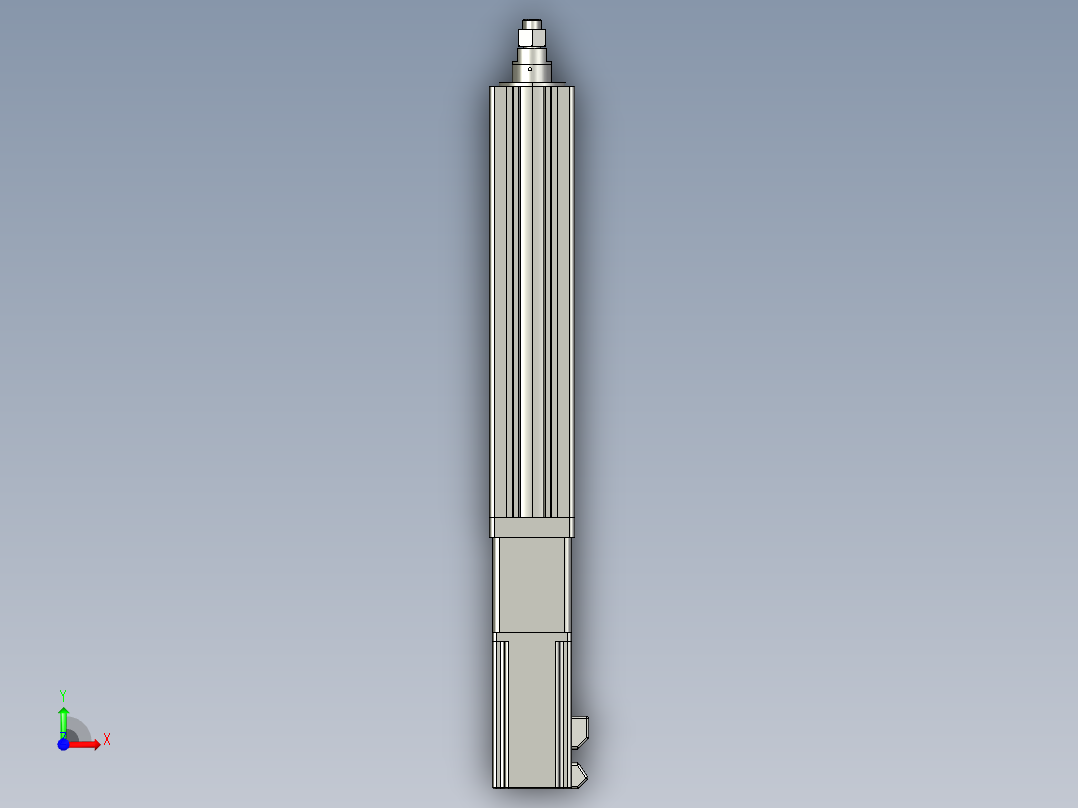 12VZ电动缸-VZ6-S200-BC前视图