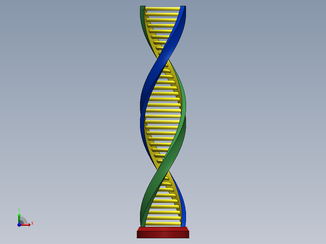 DNA基因染色体15前视图