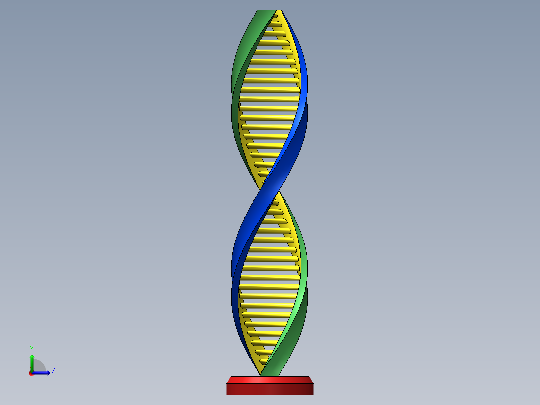DNA基因染色体15左视图