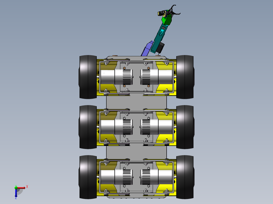 水果采摘机器人俯视图