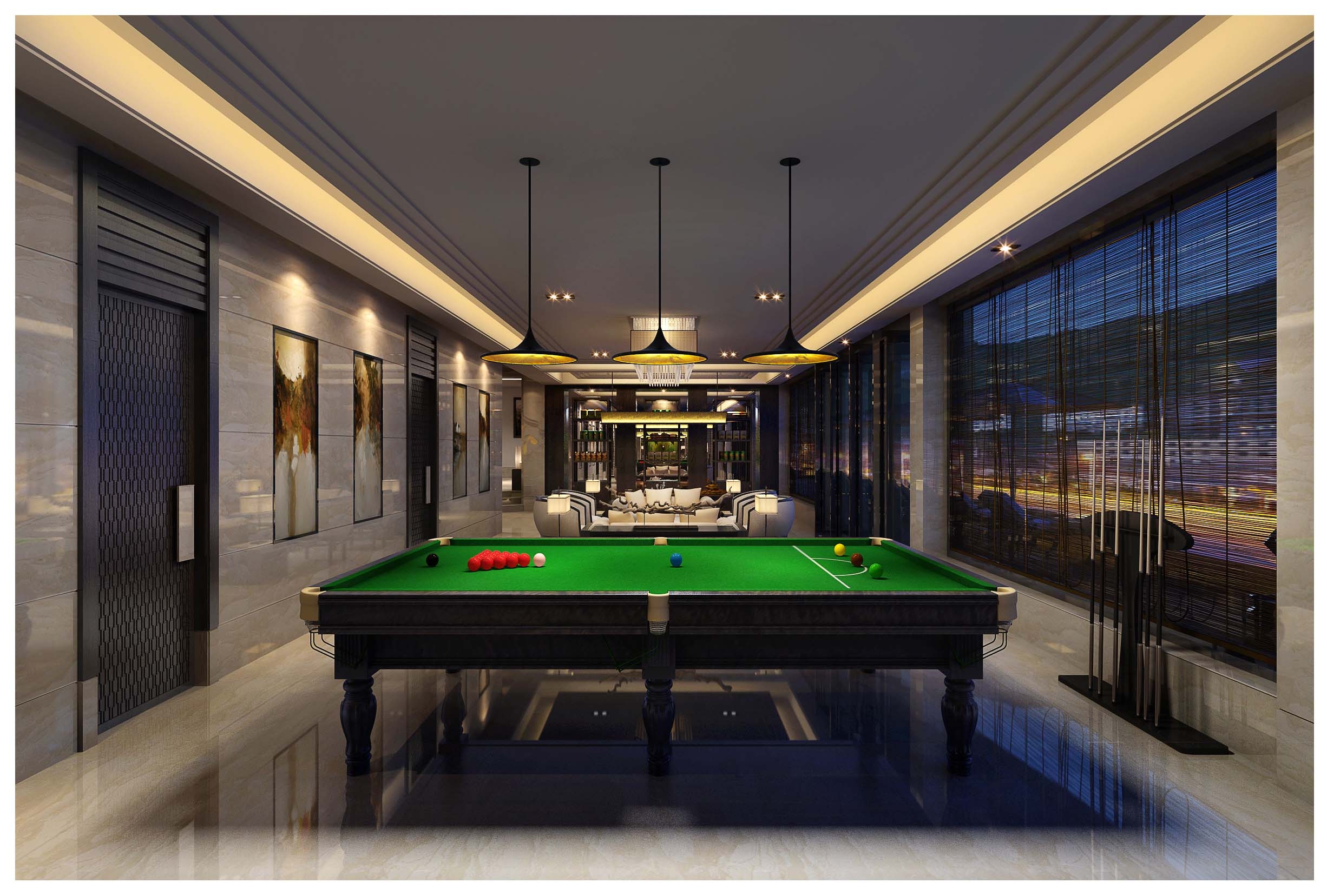 c289新中式茶楼茶馆会所禅意中式棋牌室麻将馆休闲馆CAD施工图纸