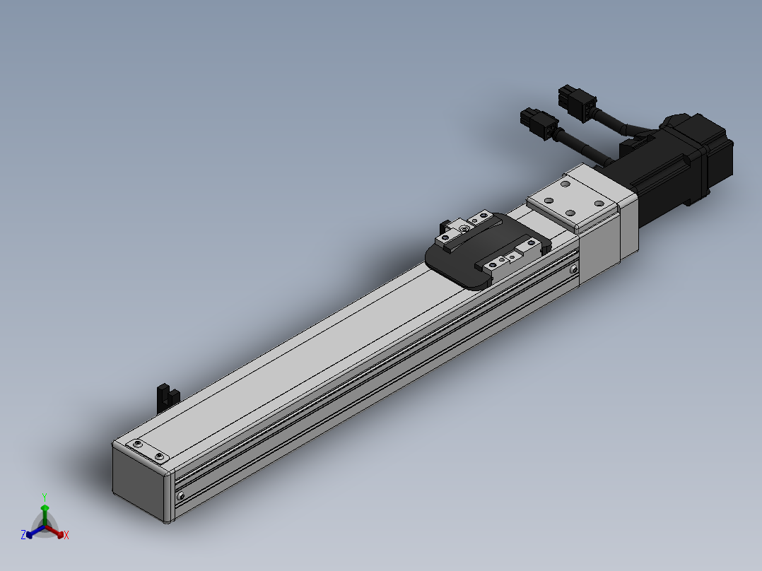 精密模组MY50-T10-250L-BC-P10B-C4-C正等轴测图