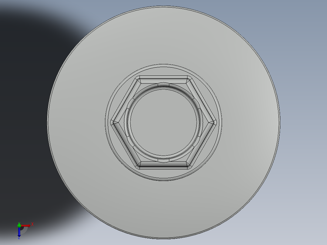 紧固件-Drill-Tip Screw-02俯视图