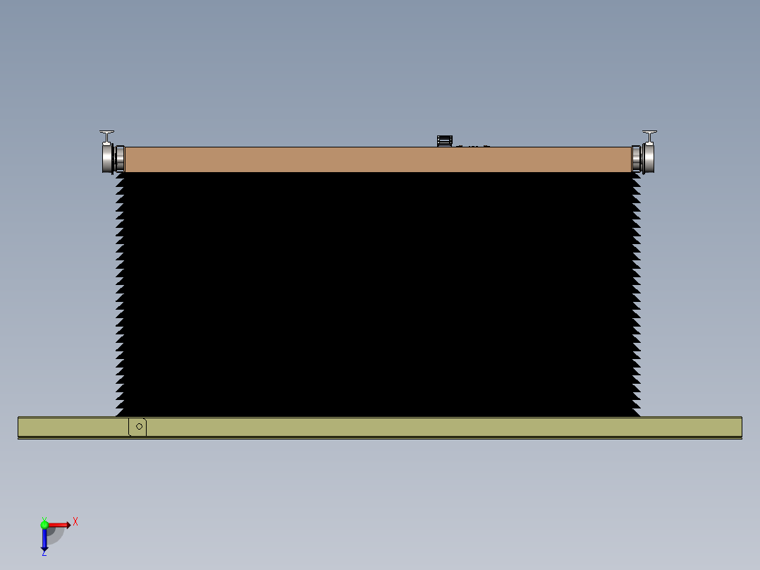 行走升降平台俯视图
