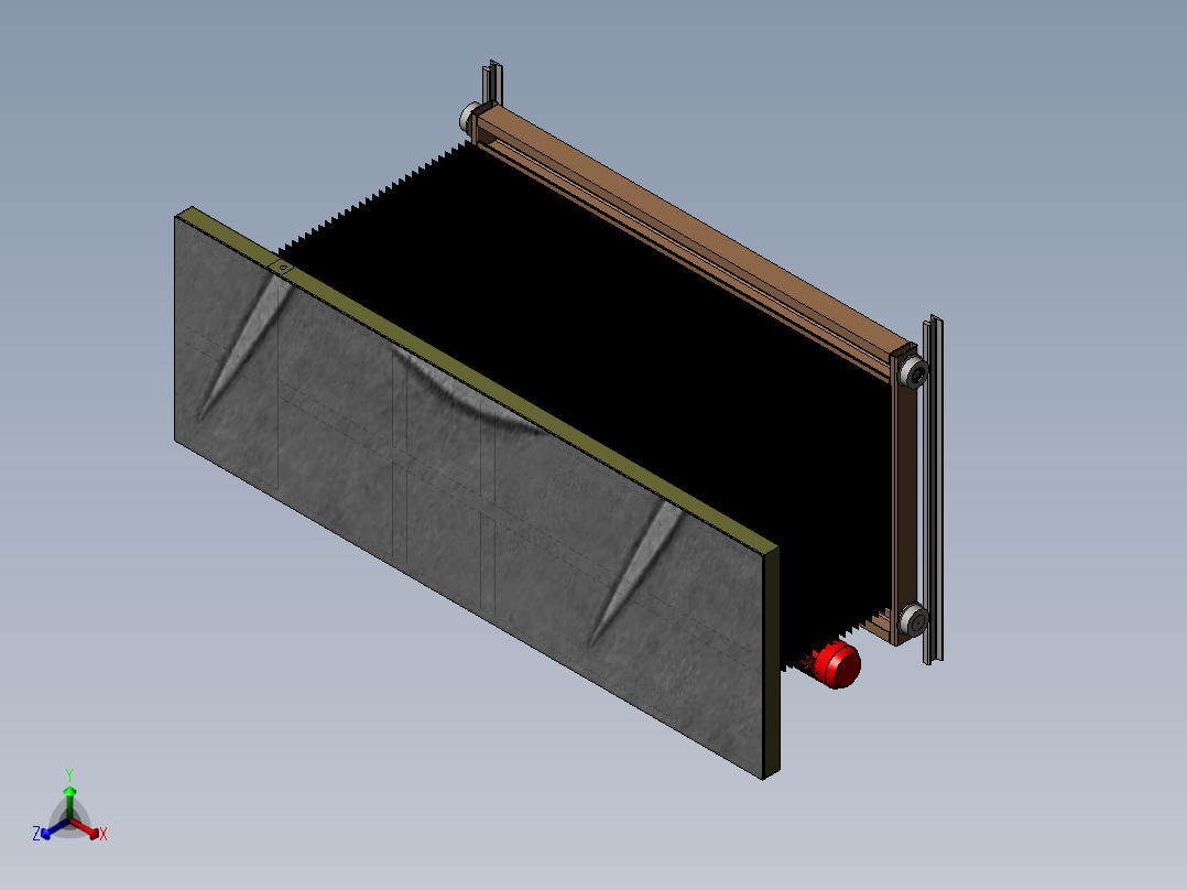 行走升降平台正等轴测图