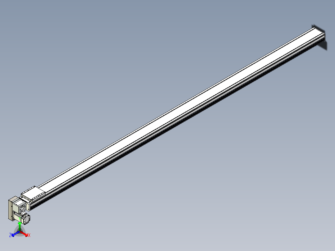 同步带全封闭直线模组TPA-HCB-105D-90-L2500-LP-C-P20-N3正等轴测图