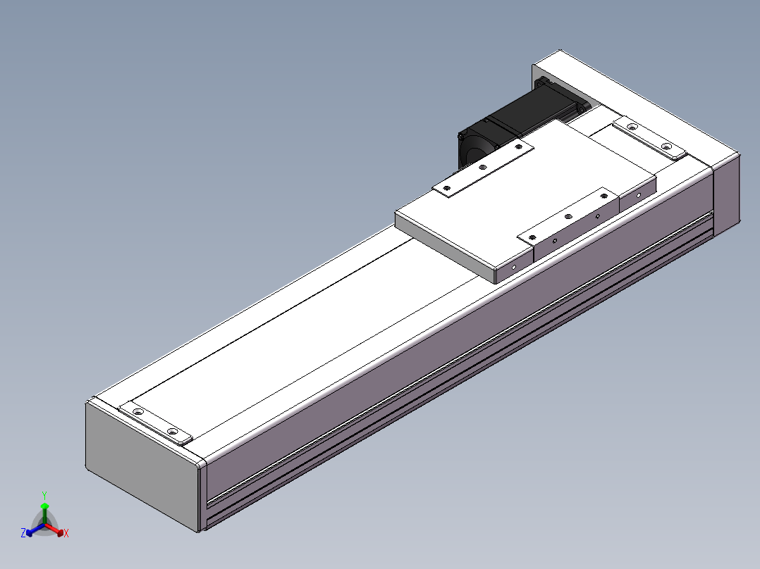 精密模组MC140-L05-300-BL-M200-C4正等轴测图