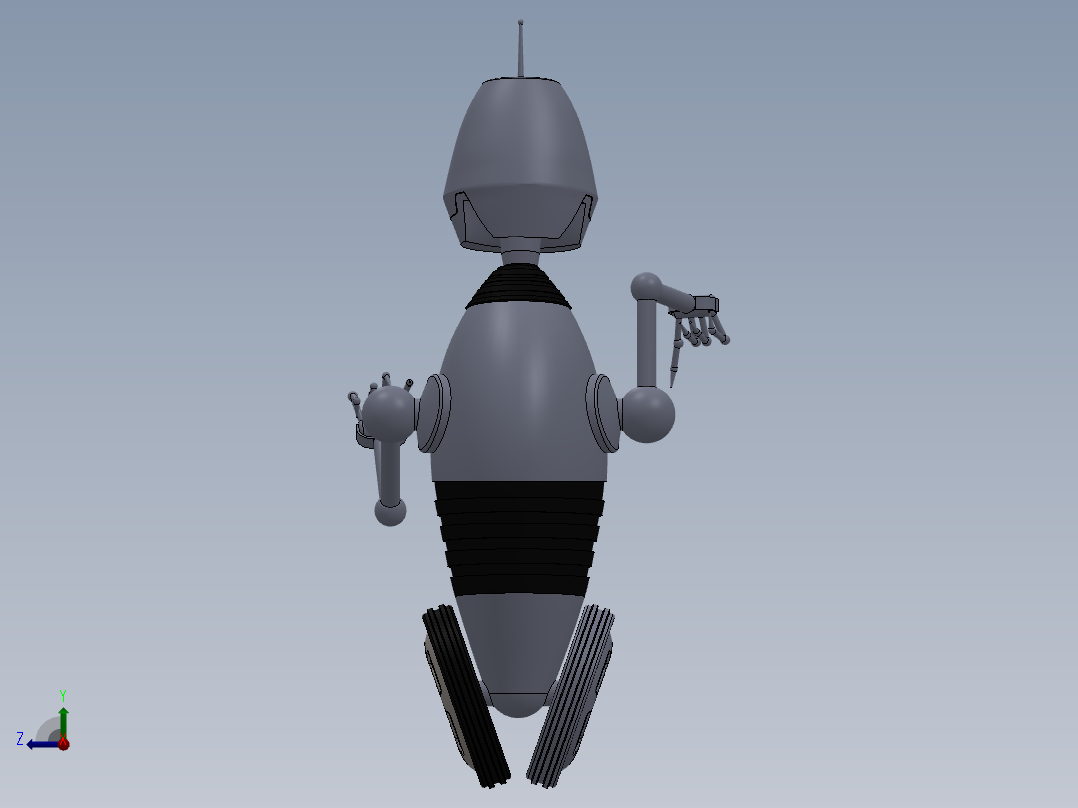 疯狂的机器人右视图