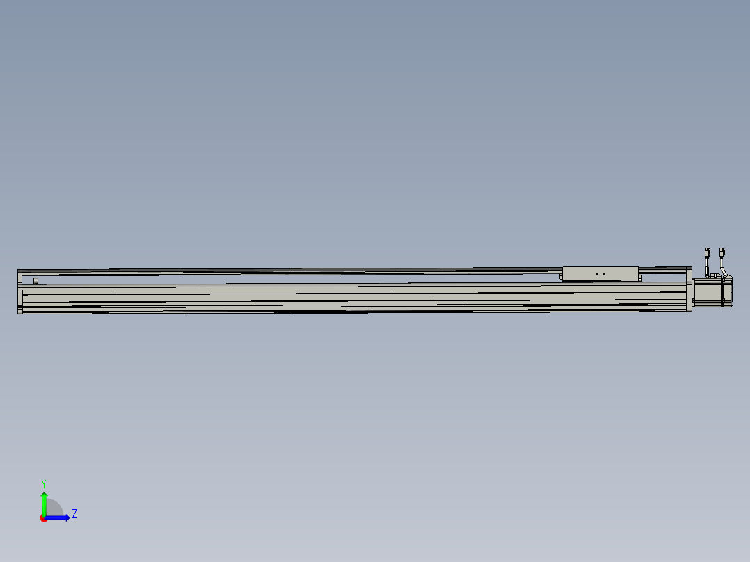 东锦丝杆传动-直线滑台模组DH210-C-L10-S1450-BC-P750W-C3左视图