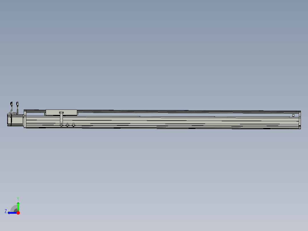 东锦丝杆传动-直线滑台模组DH210-C-L10-S1450-BC-P750W-C3右视图