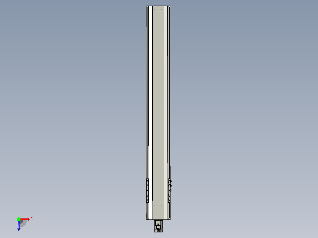 东锦丝杆传动-直线滑台模组DH210-C-L10-S1450-BC-P750W-C3俯视图