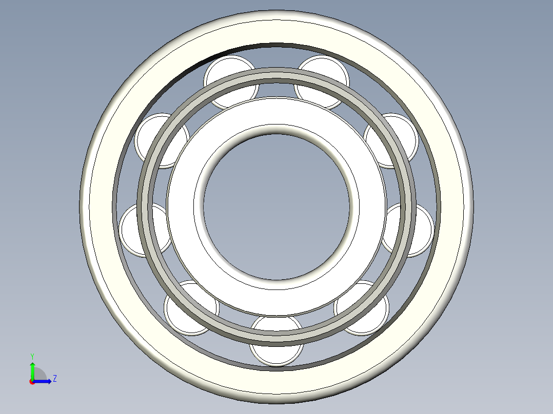 轴承-Bearing_50x135x34.stp左视图