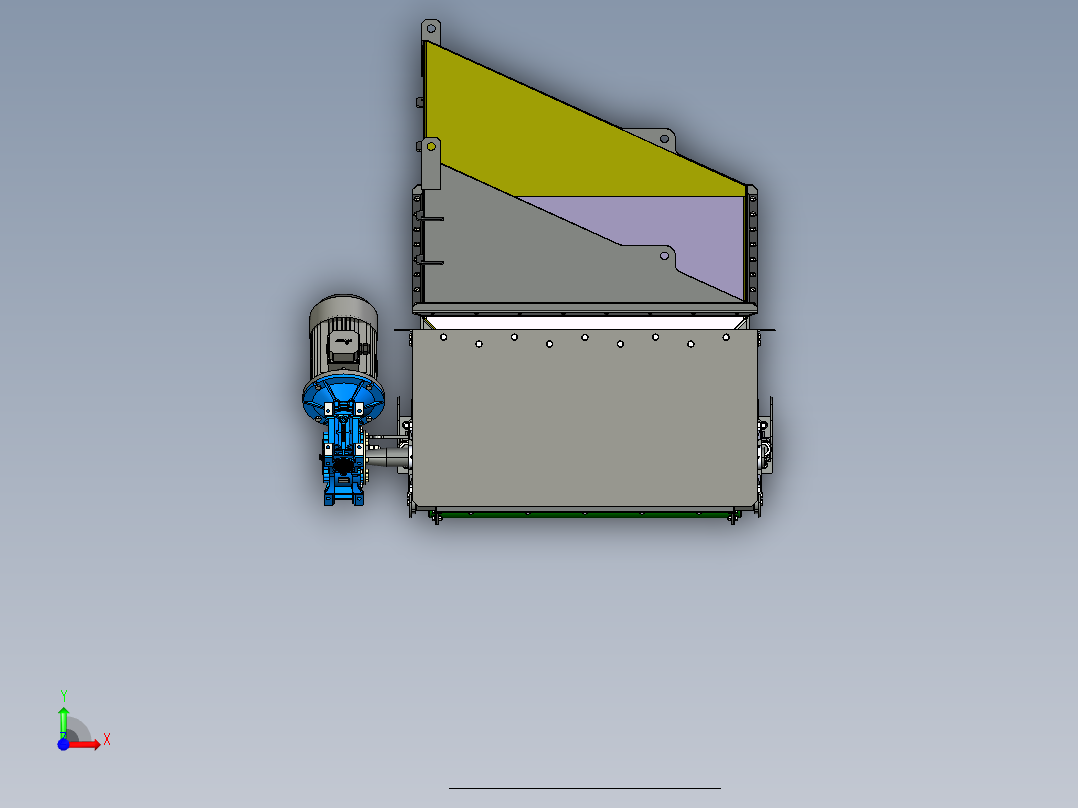 皮带输送机前视图