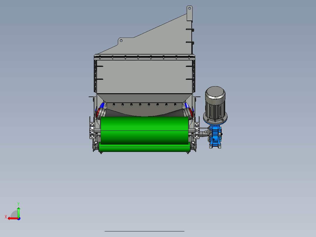 皮带输送机后视图