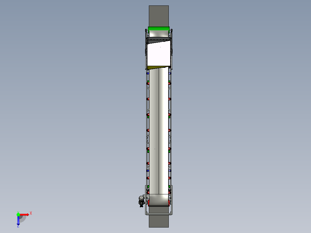 皮带输送机俯视图