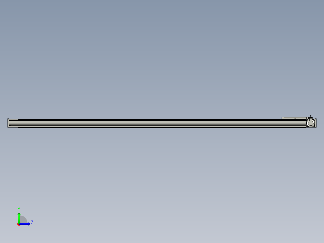 欧规系列-LB8-L150-S2500-BR-ZP75-C3左视图