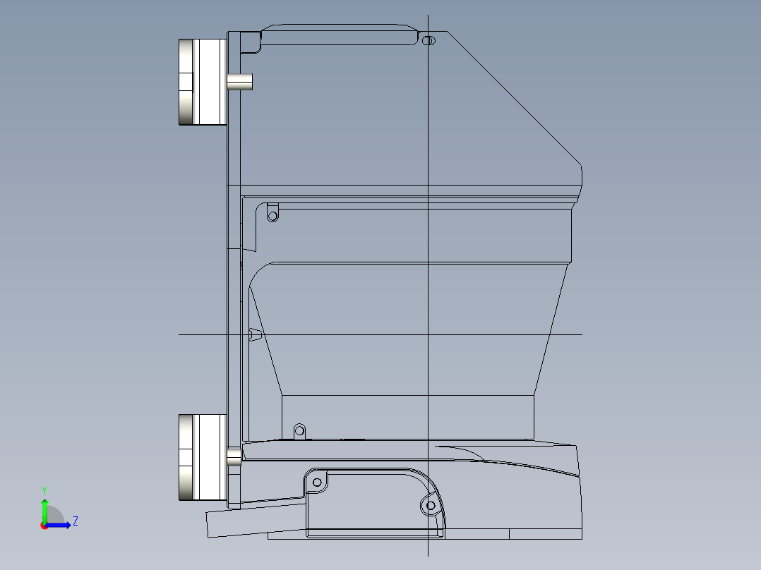 基恩士OP-86935_kc图纸模型左视图