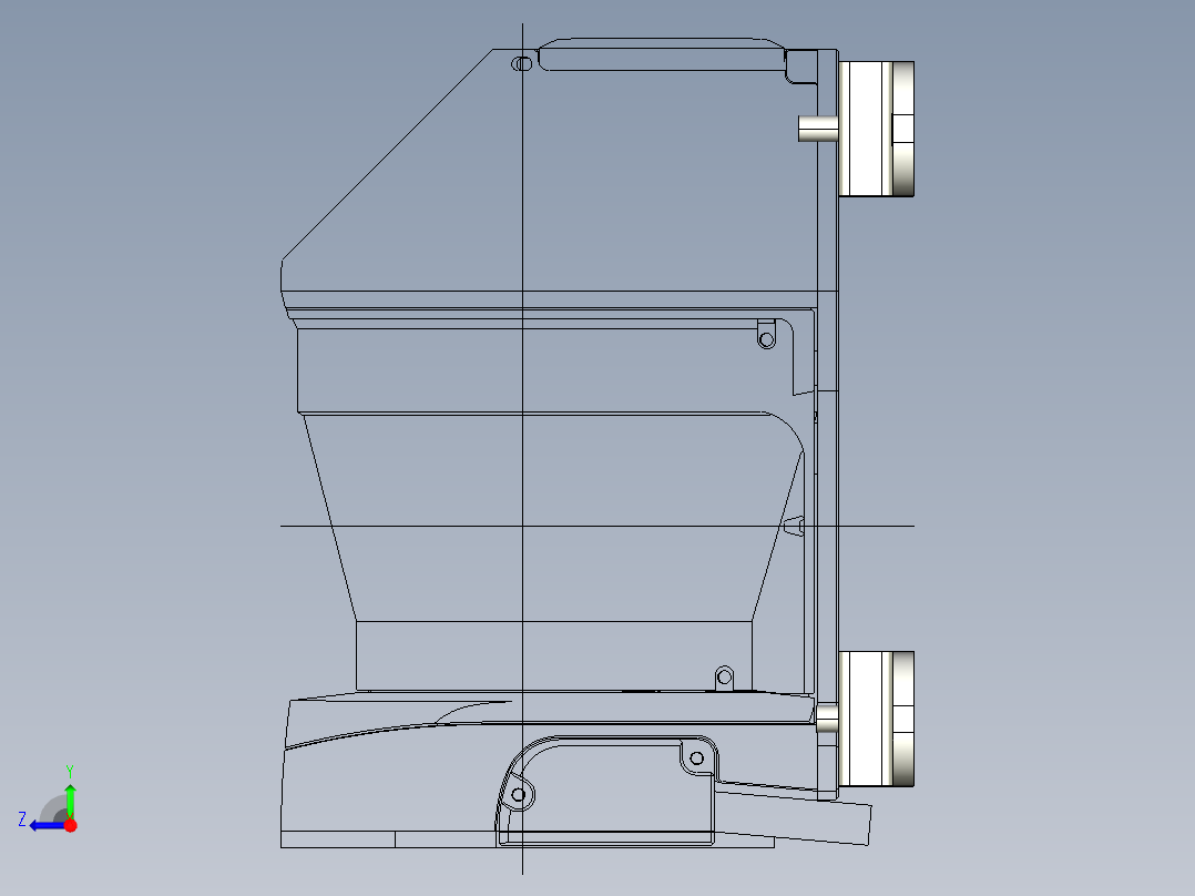 基恩士OP-86935_kc图纸模型右视图
