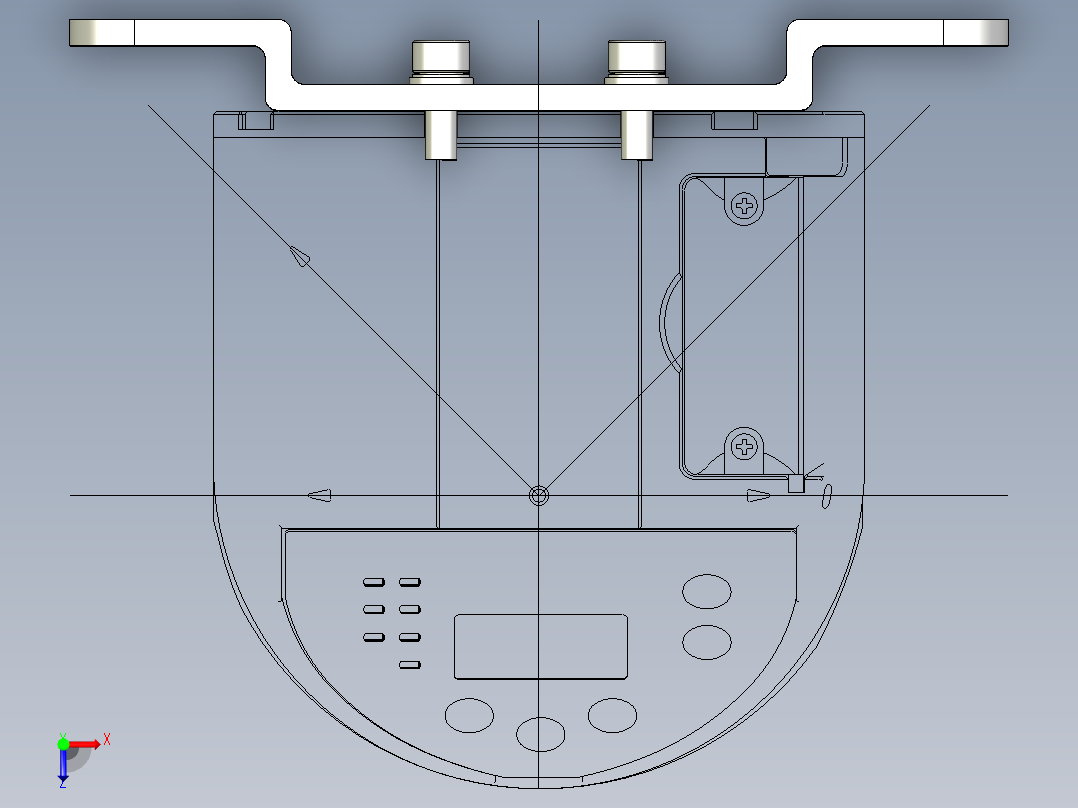 基恩士OP-86935_kc图纸模型俯视图