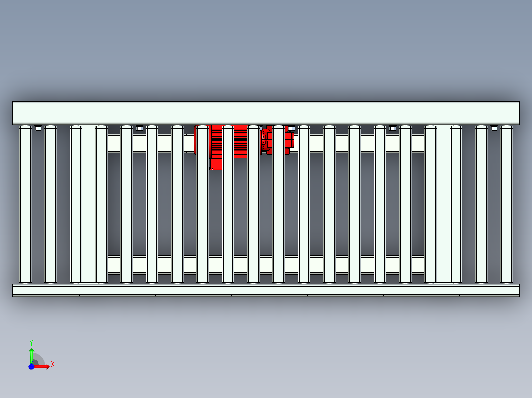 方滚子CNV输送机square-roller-cnv-stp前视图
