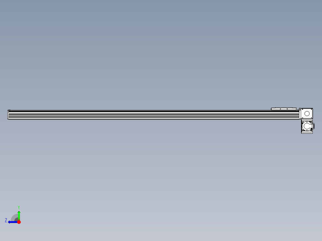 同步带全封闭直线模组TPA-HCB-110D-90-L1500-RP-C-P40-N3右视图