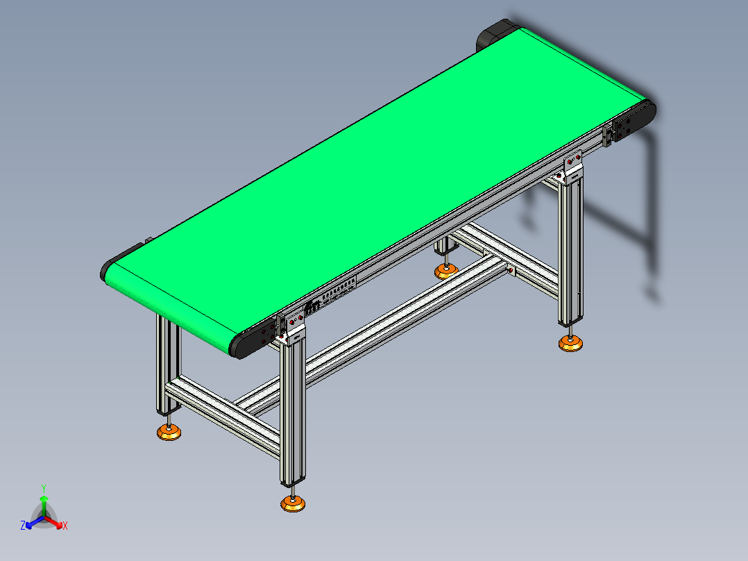 LE-XC4080-左边驱动带支座重载皮带线-负载200kg