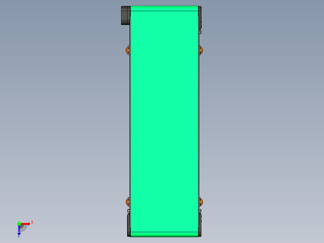 LE-XC4080-左边驱动带支座重载皮带线-负载200kg俯视图