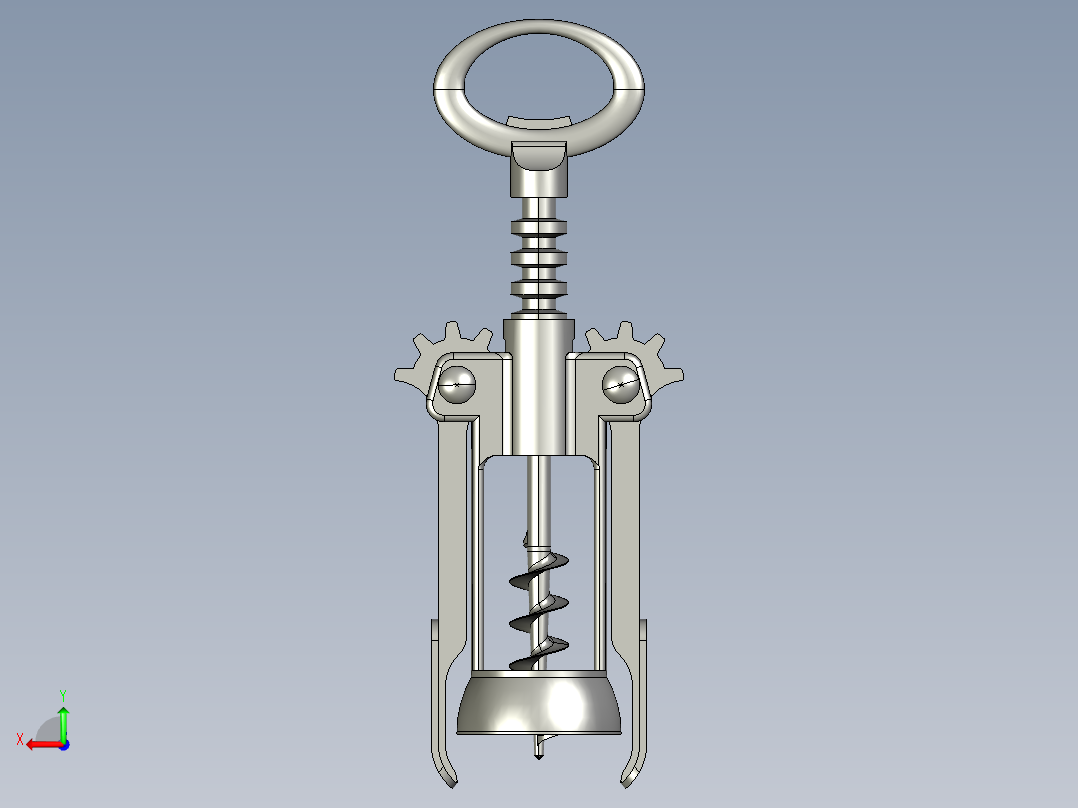 螺旋开瓶器7后视图
