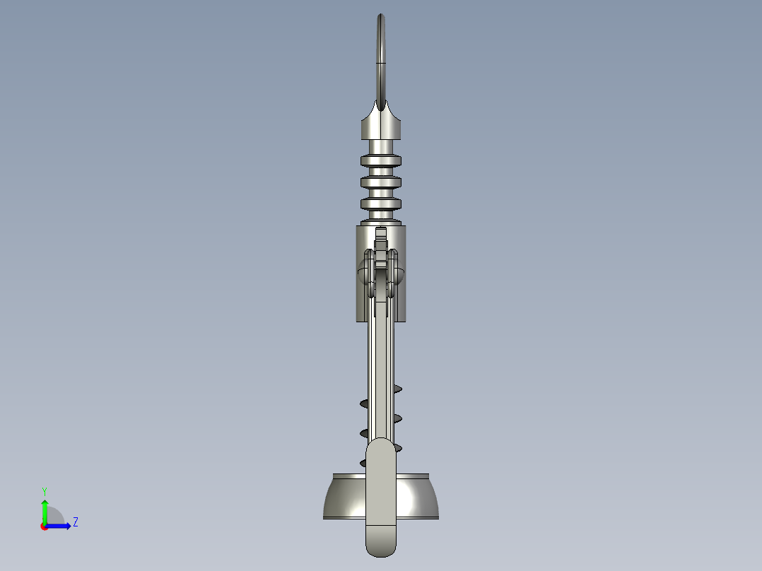 螺旋开瓶器7左视图