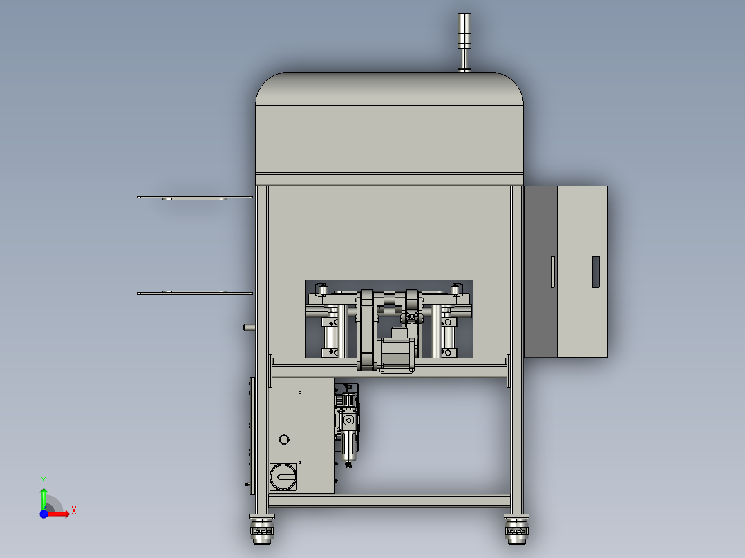 包装泡壳自动压合机前视图