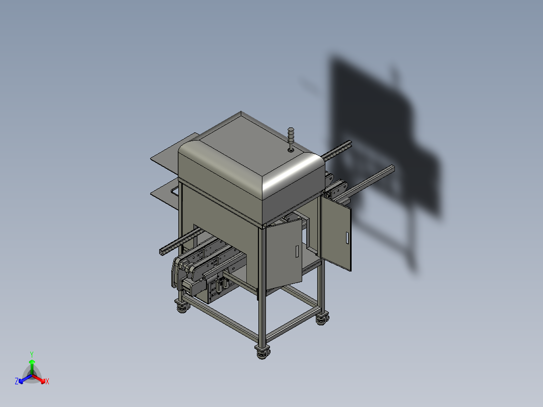 包装泡壳自动压合机正等轴测图