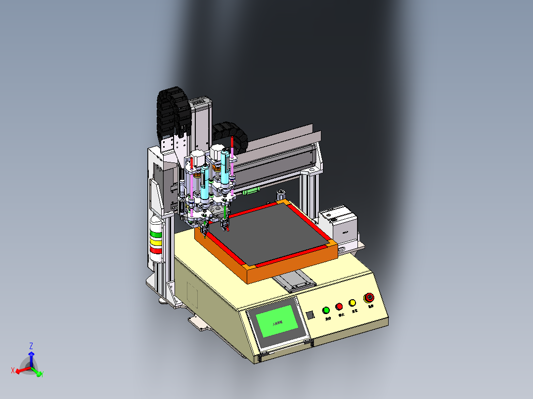 自动锁螺丝机<span style='color: red'>3D</span> 非标自动化 机械<span style='color: red'>3D</span>