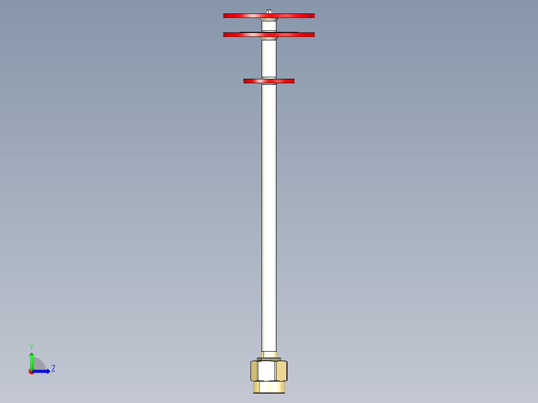 宝塔天线左视图