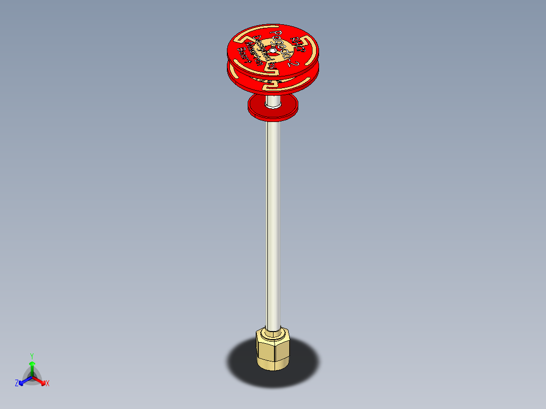 宝塔天线正等轴测图