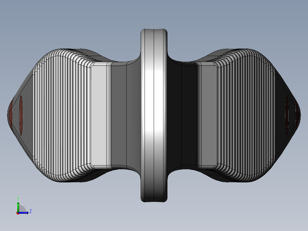 医用镊子左视图