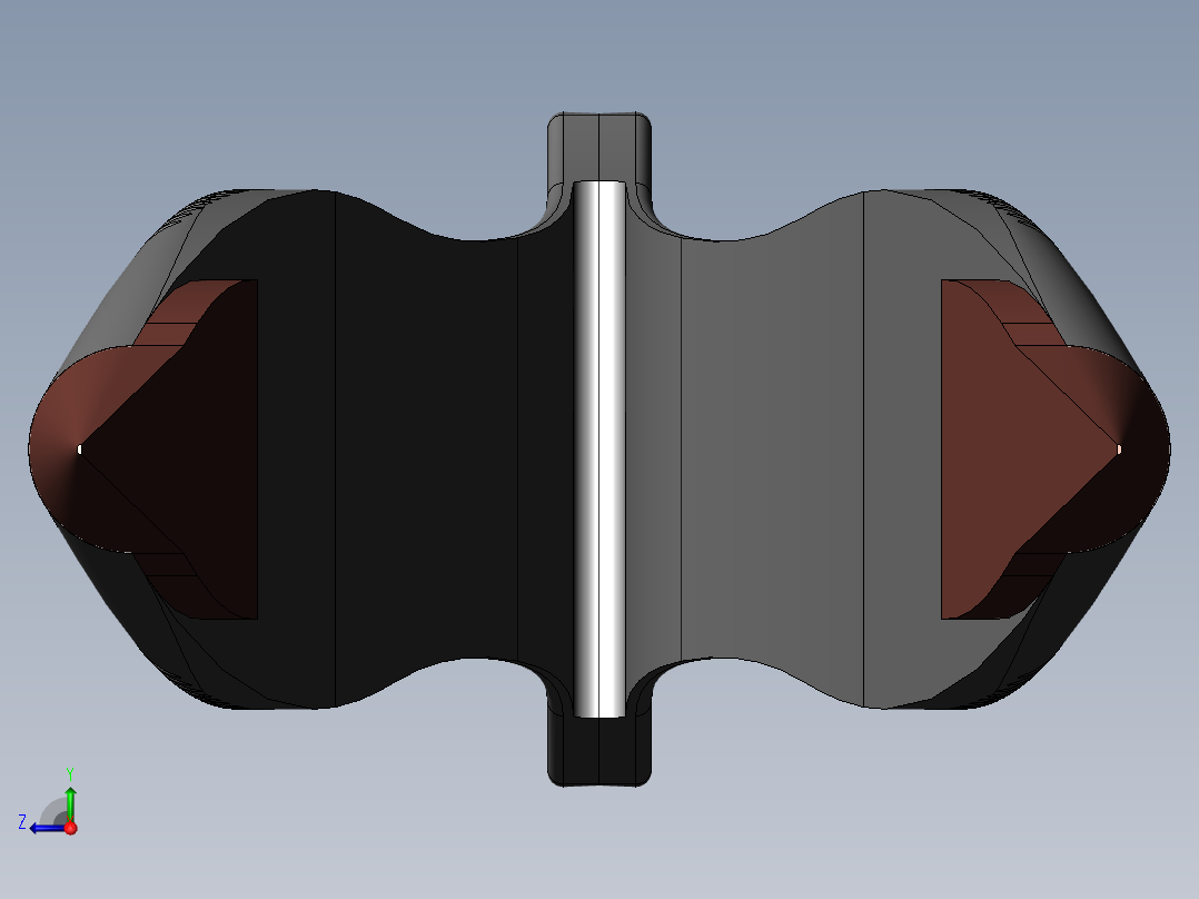 医用镊子右视图
