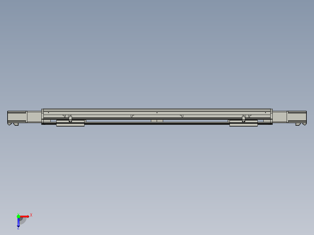威洛博双电机滑台-VF14D2-S300-BC-P40-C6俯视图