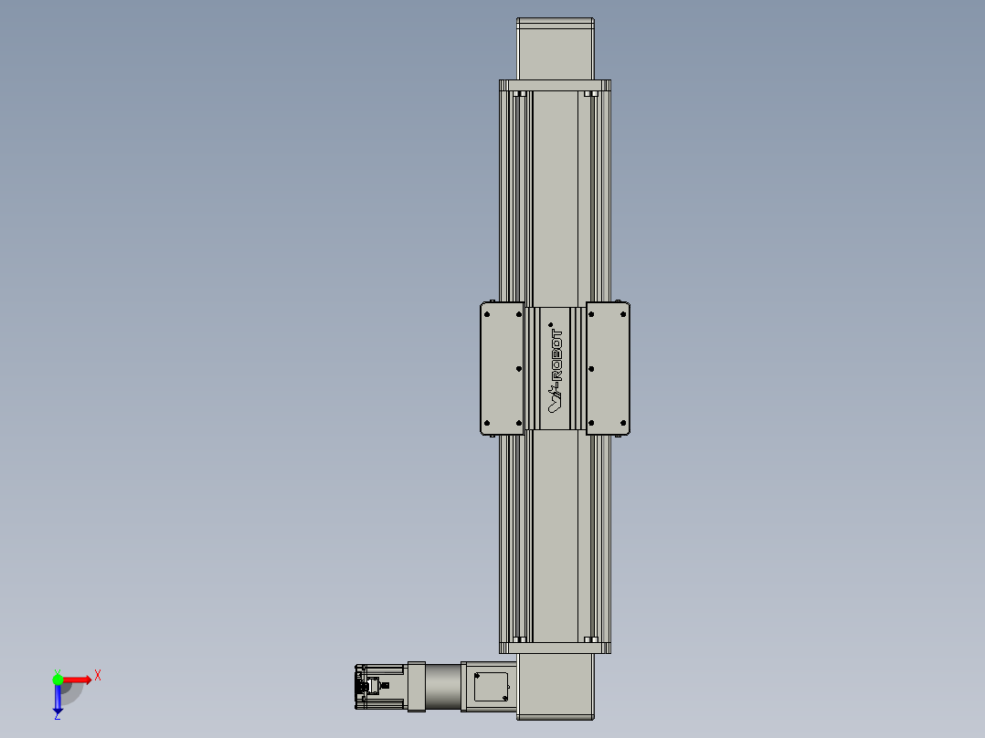 威洛博直线电机模组EB20-L224-S700-R-ZP75-MS3-5K俯视图