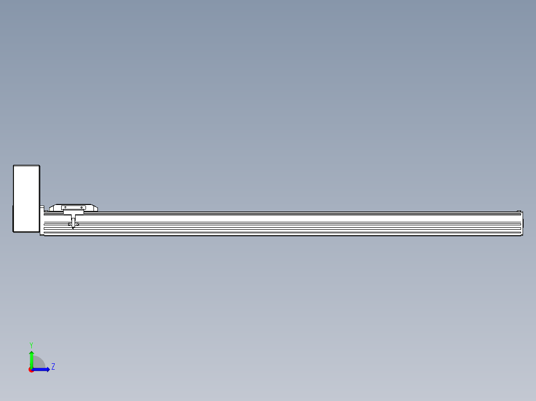 同步带全封闭直线模组TPA-HCB-85D-90-L1000-RU-C-P20-N3左视图