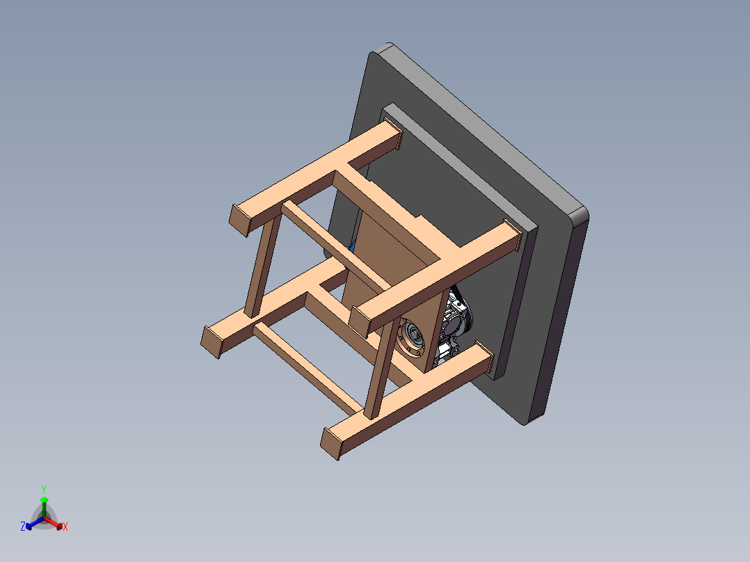 工作台 (2)正等轴测图