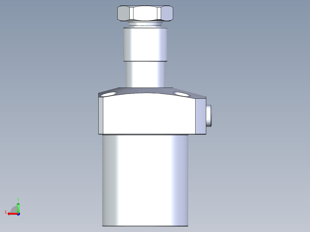KOSMEKLHA0550-CR-Y30多系列多零件图纸模型后视图