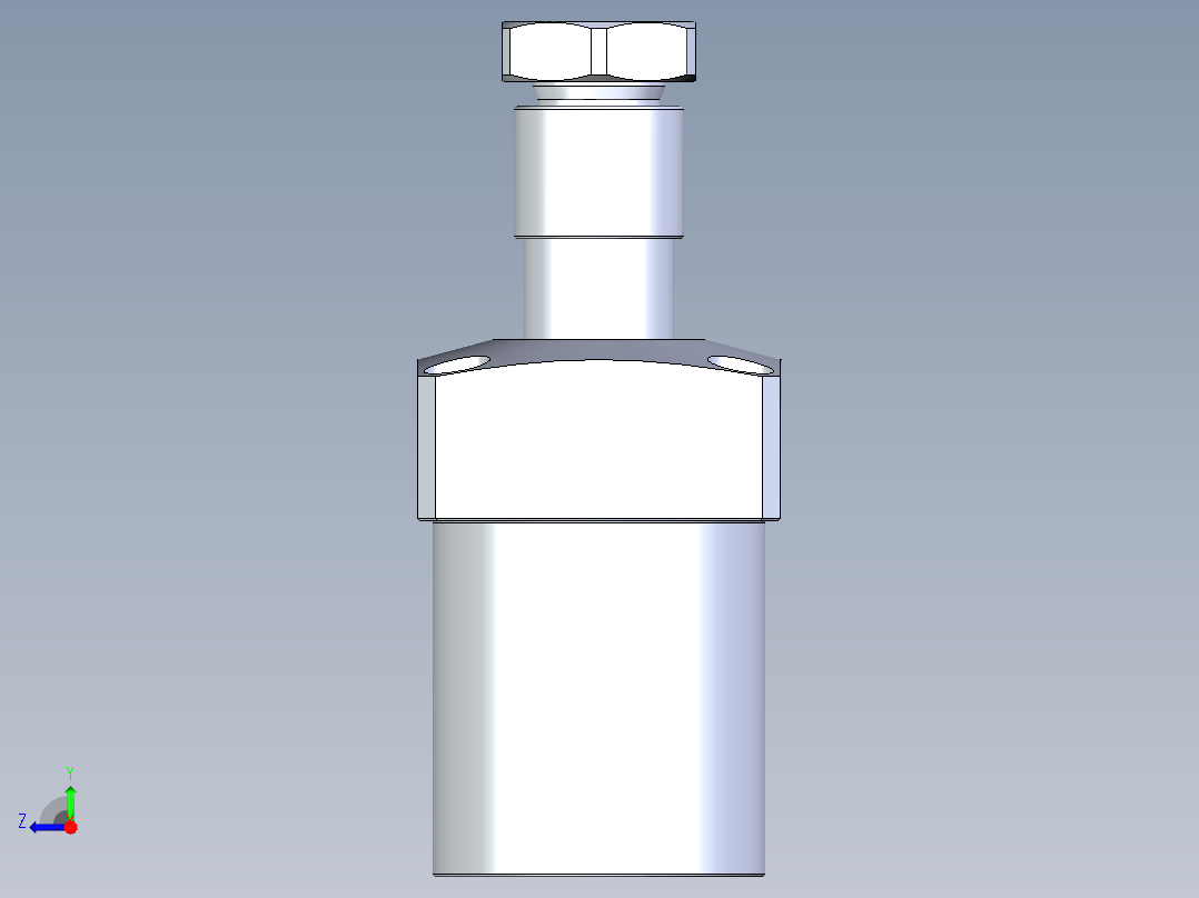 KOSMEKLHA0550-CR-Y30多系列多零件图纸模型右视图