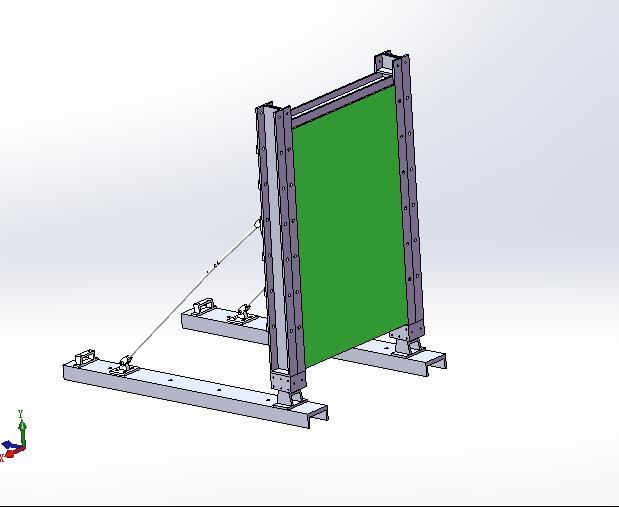 河岸防汛挡板设计